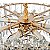 Pendente Cristal Koine 60cm 11x E14 Ouro Brilho - Nordecor - Imagem 3