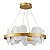 Pendente Led Bloe 65cm 50W Branco Quente 3000K Dourado Fosco - Nordecor - Imagem 2