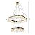 Pendente Led Cristal Stenna 40/60cm 47w Branco Quente 3000k Ouro Brilho - Nordecor - Imagem 5