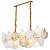 Pendente Musche Ori 30x 90cm 36x E14 Ouro Brilho - Nordecor - Imagem 2