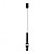 Pendente Led Levy 5w Branco Quente 3000k Preto - Nordecor - Imagem 1