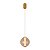Pendente Led Janni 22cm 14w Branco Quente 3000k Dourado Fosco - Nordecor - Imagem 1