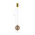 Pendente Led Janni 15cm 10w Branco Quente 3000k Dourado Fosco - Nordecor - Imagem 6