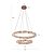 Pendente Led Cristal Kazy 53/80cm 62w Branco Quente 3000k Ouro Brilho - Nordecor - Imagem 4