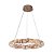 Pendente Led Kazy 53cm 24w Branco Quente 3000k Ouro Brilho - Nordecor - Imagem 1