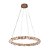 Pendente Led Kazy 80cm 38w Branco Quente 3000k Ouro Brilho - Nordecor - Imagem 1