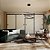 Pendente Led Euni Odi 60/80cm 135w Branco Quente 3000k Preto - Nordecor - Imagem 5