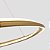 Pendente LED Euni 80cm 75W Branco Quente 3000K Dourado Fosco - Nordecor - Imagem 3