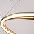 Pendente LED Euni 80cm 75W Branco Quente 3000K Dourado Fosco - Nordecor - Imagem 4