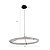 Pendente LED Gise 76cm 37W Branco Quente 3000K Branco - Nordecor - Imagem 5