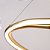 Pendente LED Euni 60cm 56W Branco Quente 3000K Dourado Fosco - Nordecor - Imagem 4