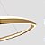 Pendente LED Euni 60cm 56W Branco Quente 3000K Dourado Fosco - Nordecor - Imagem 2