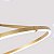 Pendente LED Zier 60cm 28W Branco Quente 3000K Dourado Fosco - Nordecor - Imagem 2