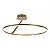 Plafon LED Zier 60cm 28W Branco Quente 3000K Dourado Fosco - Nordecor - Imagem 1