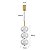 Pendente Led Luse 21W Branco Quente 3000K Ouro Champagne - Nordecor - Imagem 7