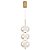 Pendente Led Luse 21W Branco Quente 3000K Ouro Champagne - Nordecor - Imagem 1