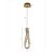 Pendente LED Cristal Lezie In Com 45cm 33W Branco Quente 3000K Ouro Brilho - Nordecor - Imagem 6