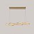 Pendente LED Cristal Lezie Ori Com 90cm 68W Branco Quente 3000K Ouro Brilho - Nordecor - Imagem 2