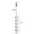 Pendente Led Luse 35W Branco Quente 3000K Ouro Champagne - Nordecor - Imagem 5