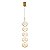 Pendente Led Luse 35W Branco Quente 3000K Ouro Champagne - Nordecor - Imagem 2