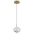 Pendente Led Luse 7W Branco Quente 3000K Ouro Champagne - Nordecor - Imagem 1