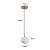 Pendente Led Luse 7W Branco Quente 3000K Ouro Champagne - Nordecor - Imagem 6