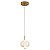 Pendente Led Luse 7W Branco Quente 3000K Ouro Champagne - Nordecor - Imagem 2