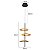 Pendente Led Kote 3 Mod 30W Branco Quente 3000K Preto /Dourado Texturizado - Nordecor - Imagem 5