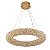 Pendente Led Jou Cir 60cm 40W Branco Quente 3000K Dourado Brilho - Nordecor - Imagem 1