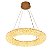 Pendente Led Jou Cir 60cm 40W Branco Quente 3000K Dourado Brilho - Nordecor - Imagem 2