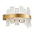 Arandela Led Lowy 12W Branco Quente 3000K Dourado Brilho - Nordecor - Imagem 1