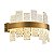 Arandela Led Lowy 12W Branco Quente 3000K Dourado Brilho - Nordecor - Imagem 2
