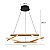 Pendente Led Wida 66cm 45W Branco Quente 3000K Ouro Champagne - Nordecor - Imagem 6