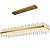Pendente Led Lowy Ret 120cm 40W Branco Quente 3000K Dourado Brilho - Nordecor - Imagem 2