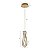 Pendente LED Cristal Lezie In Com 32cm 21W Branco Quente 3000K Ouro Brilho - Nordecor - Imagem 7