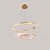 Pendente LED Cristal Lezie 60+80cm 97W Branco Quente 3000K Ouro Brilho - Nordecor - Imagem 2