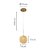 Pendente Cristal Jou 1x G9 Ouro Champagne - Nordecor - Imagem 6