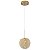 Pendente Cristal Jou 1x G9 Ouro Champagne - Nordecor - Imagem 1