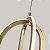 Pendente LED Zena Ori 79W Branco Quente 3000K Ouro Champagne - Nordecor - Imagem 3