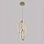 Pendente LED Zena Ori 79W Branco Quente 3000K Ouro Champagne - Nordecor - Imagem 2