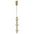 Pendente LED Aus 18W Branco Quente 3000K Ouro Champagne - Nordecor - Imagem 1