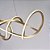 Pendente LED Wyna 79W Branco Quente 3000K Ouro Champagne - Nordecor - Imagem 4