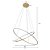 Pendente LED Inverse 60/80 cm 65W Branco Quente 3000K Dourado Fosco - Nordecor - Imagem 5