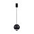 Pendente LED Muna 7W Branco Quente 3000K Preto - Nordecor - Imagem 1