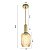 Pendente Canne Lon E27 Ouro Champagne - Nordecor - Imagem 5