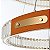 Pendente Led Cristal Gult 40/60/80cm 98w Branco Quente 3000k Ouro Brilho - Nordecor - Imagem 5