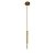 Pendente Led Pean 3w Branco Quente 3000k Dourado Fosco - Nordecor - Imagem 1