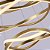 Pendente Led Euni Odi 40/60/80cm 173w Branco Quente 3000k Dourado Fosco - Nordecor - Imagem 3