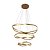 Pendente Led Euni Odi 40/60/80cm 173w Branco Quente 3000k Dourado Fosco - Nordecor - Imagem 1