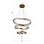 Pendente Led Euni Odi 40/60/80cm 173w Branco Quente 3000k Dourado Fosco - Nordecor - Imagem 4